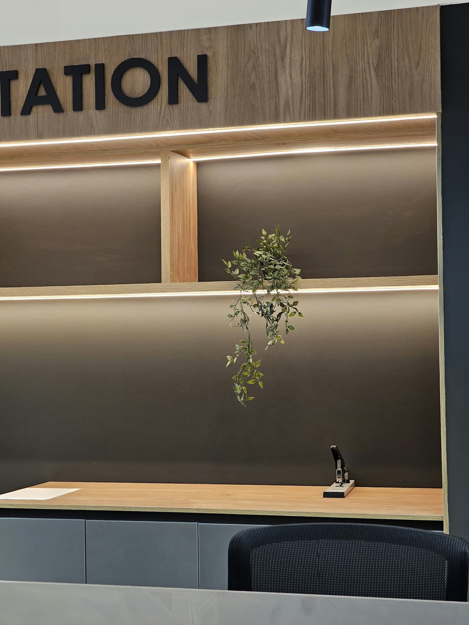 Modern office reception — placeholder, to be replaced with the J.M.V office